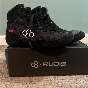 Rudis Black Wrestling Shoes